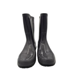 Women’s UGGS Size 7.5 Stone Gray Rain Boots w/ Metal Logo